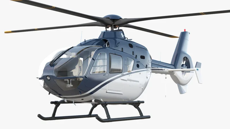 Civil Helicopter Eurocopter EC-135 3D model preview