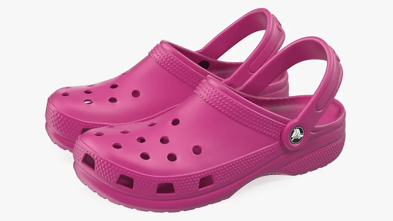 Classic Crocs Pink 3D model preview
