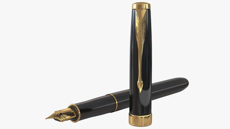 Classic Fountain Pen 3D model preview