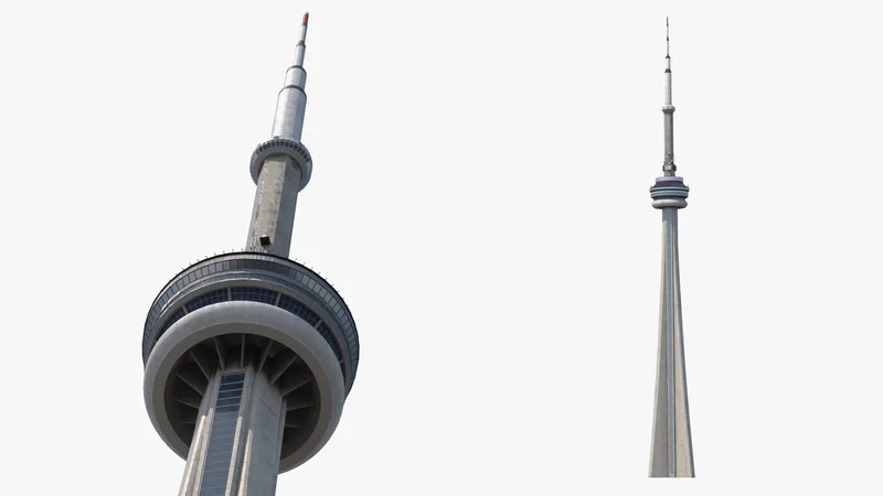 CN Tower Toronto 3D model preview