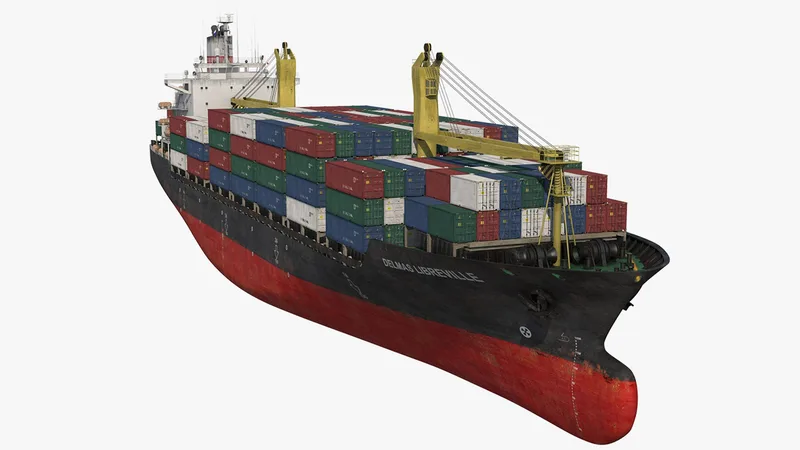Container Ship Generic 3D model preview
