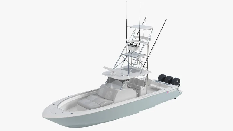 Contender 39 FA Sport Fishing Boat 3D model preview
