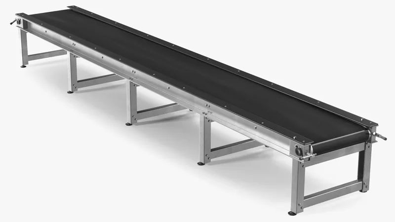 Conveyor Belt Straight 3D model preview