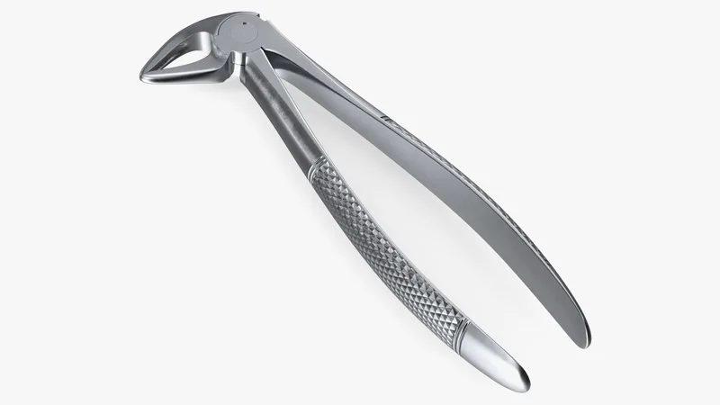 Dental Extraction Forceps 3D model preview