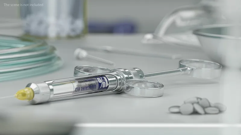 Dental Syringe with Lidocaine Carpule 3D model preview
