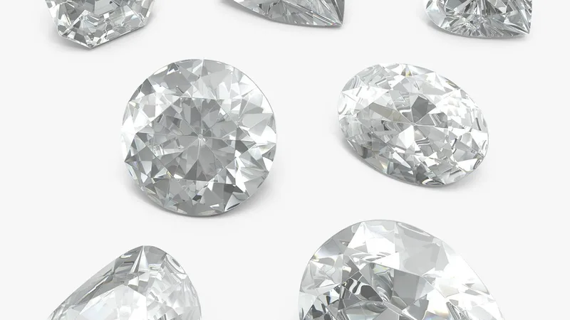 Diamonds Collection 3D model preview
