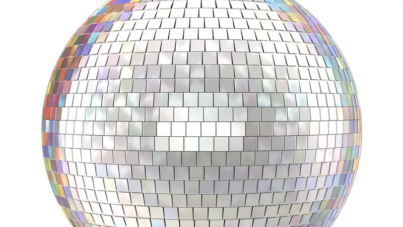 Disco Ball Rainbow 3D model preview