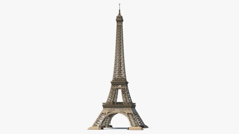 Eiffel Tower 3D model preview