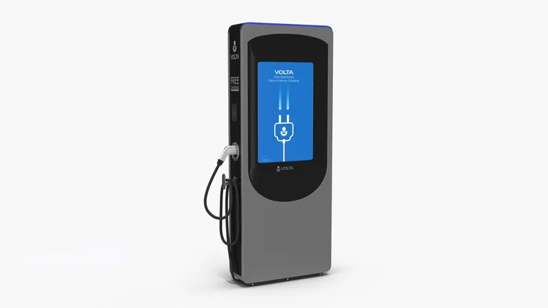 Electric Car Charging Station 3D model preview