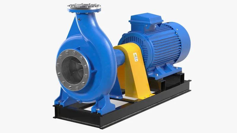 Electric Centrifugal Water Pump 3D model preview