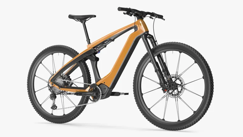 Electric Mountain Bike 3D model preview