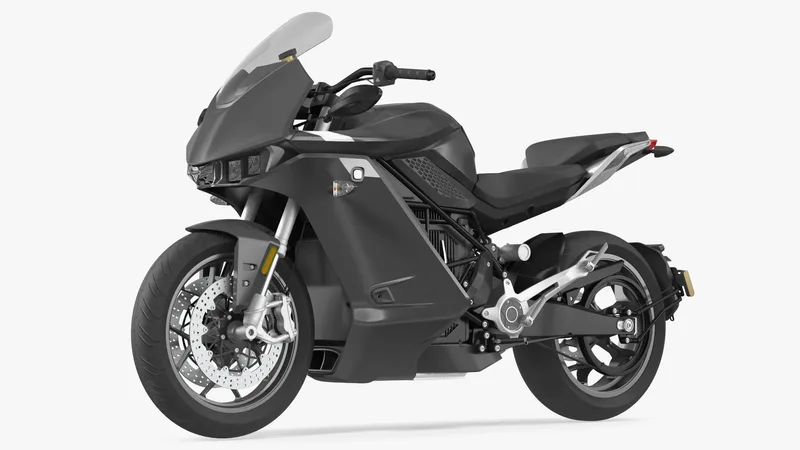 Electric Sport Motorcycle 3D model preview