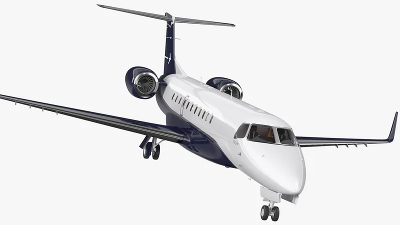 Embraer Legacy 650E Private Jet 3D model preview