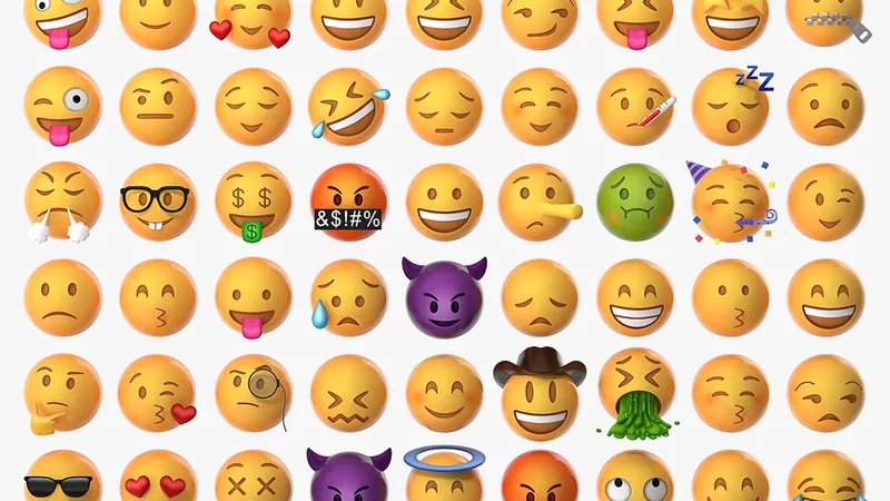 Emoji Pack 3D model preview