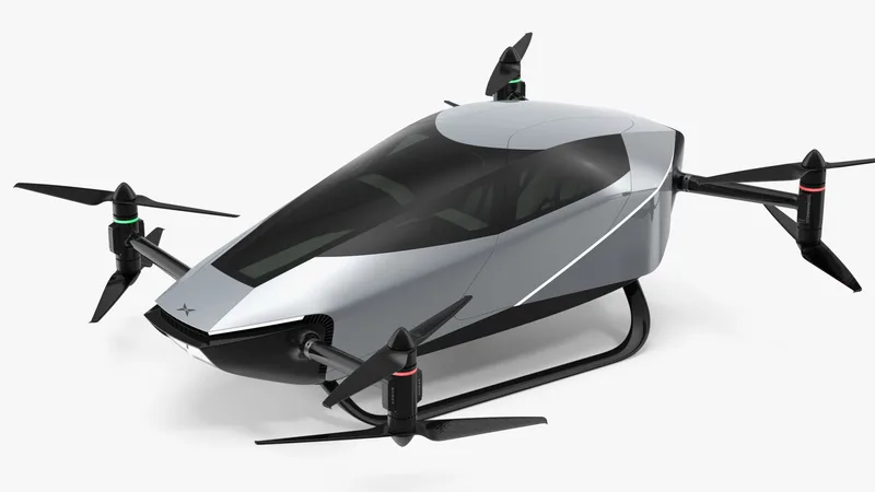 Evtol Flying Car Xpeng X2 3D model preview