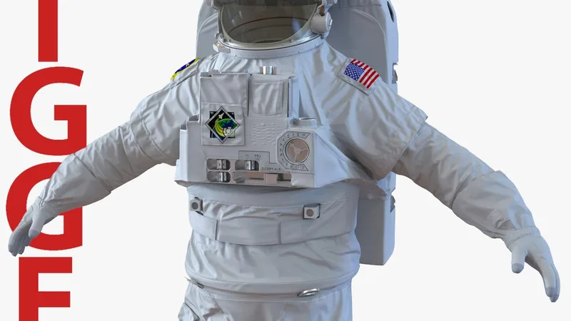 Extravehicular Mobility Unit Rigged for Cinema 4D 3D model preview
