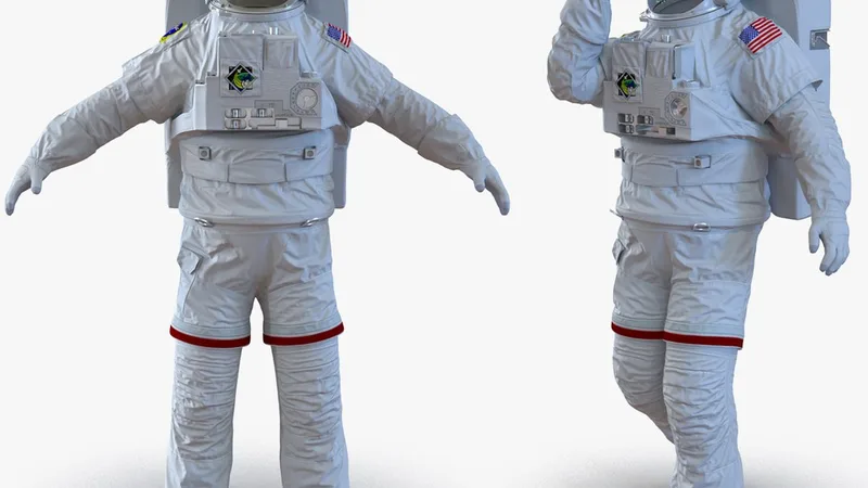 Extravehicular Mobility Unit Rigged for Maya 3D model preview