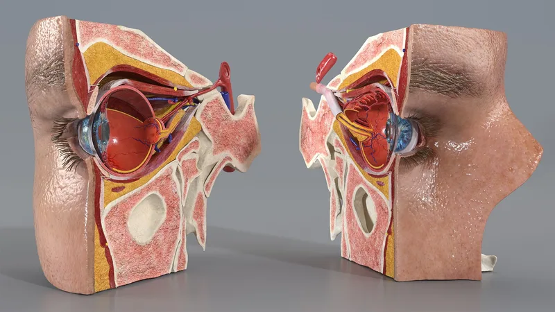 Eye Anatomy Cross-Section 3D model preview