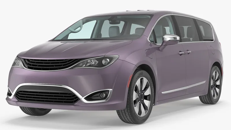 Family Minivan 3D model preview