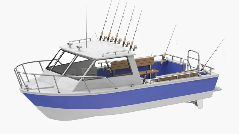 Fishing Boat 3D model preview