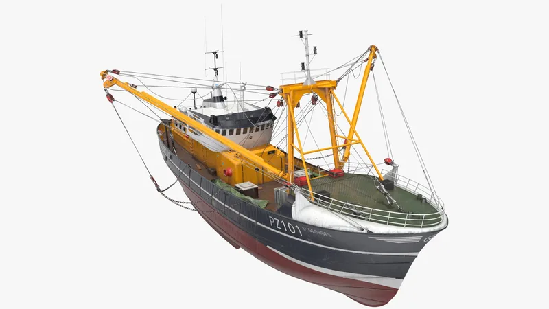 Fishing Vessel 3D model preview