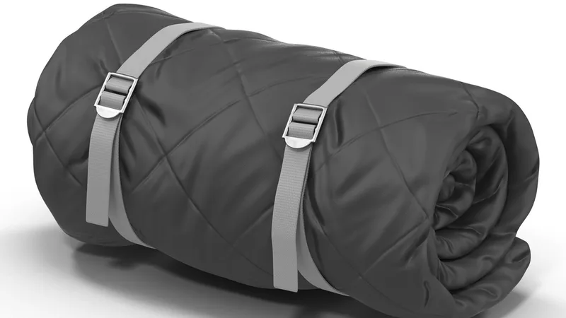 Folded Sleeping Bag 3D model preview
