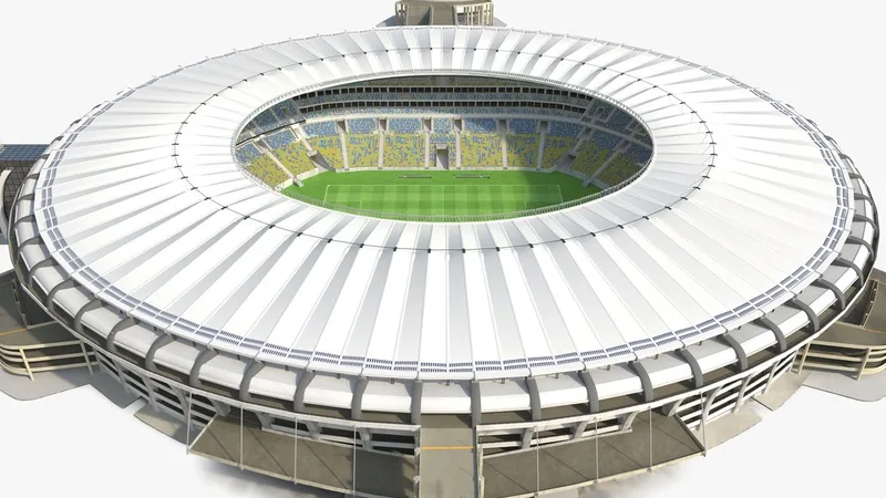 Football Stadium Maracana 3D model preview