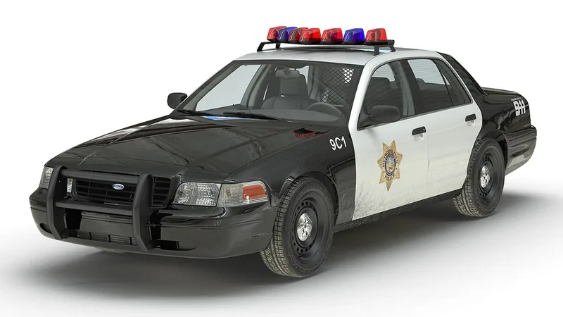 Ford Crown Victoria Police Car 3D model preview