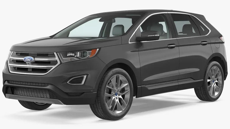 Ford Edge 2015 Simple Interior 3D model preview