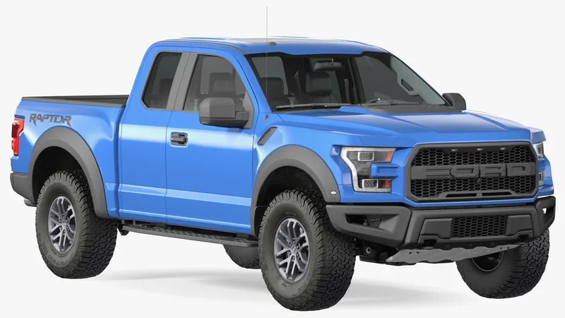 Ford F-150 Raptor 2017 3D model preview