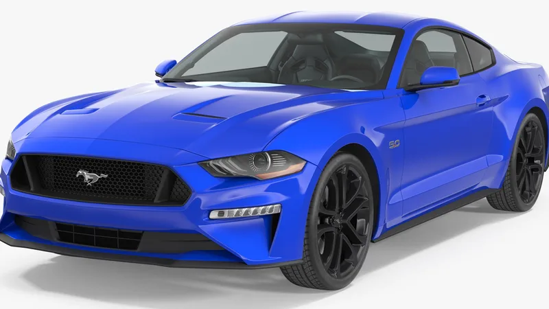 Ford Mustang 2018 3D model preview