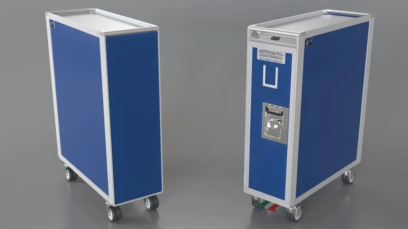 Full Size Aviation Trolley 3D model preview