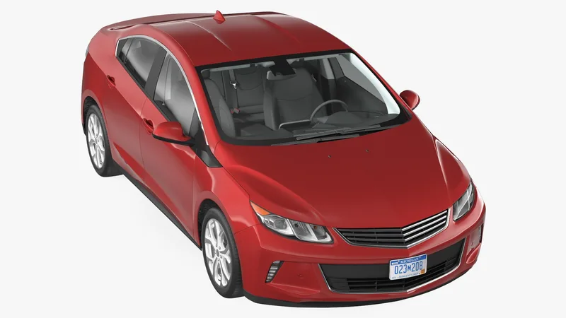 Generic Hybrid Car 3D model preview