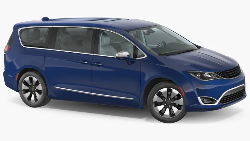 Generic Hybrid Minivan 3D model preview