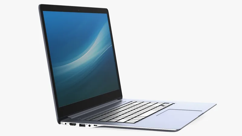Generic Laptop 10 3D model preview