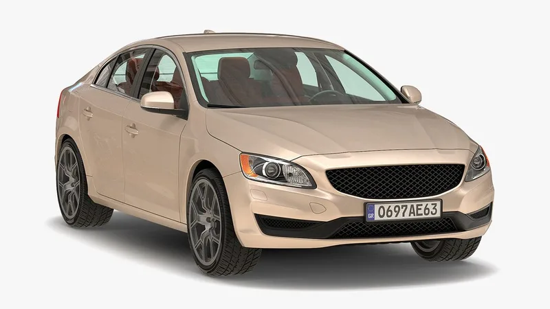 Generic Sedan 3 3D model preview