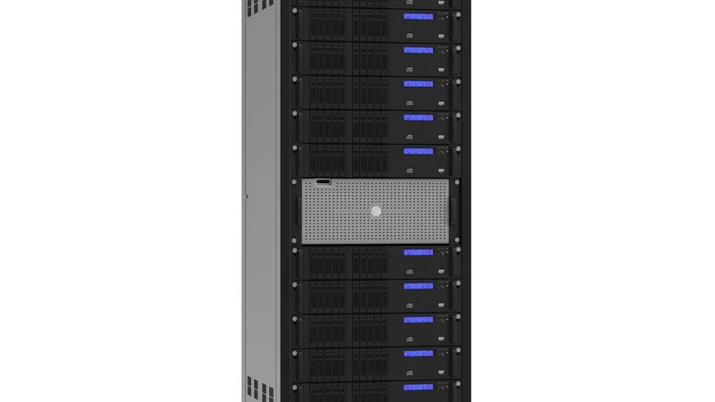 Generic Servers in Rack 3D model preview