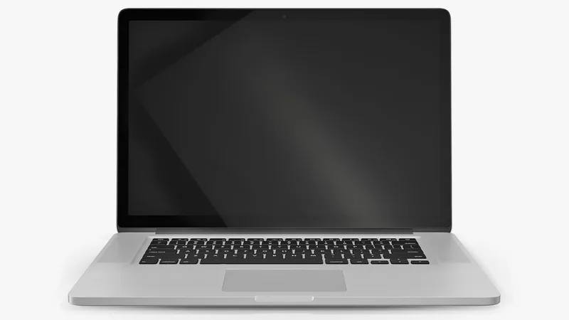 Generic Thin Laptop 3D model preview