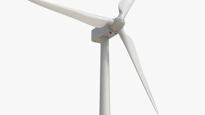 Generic Wind Turbine 3D model preview
