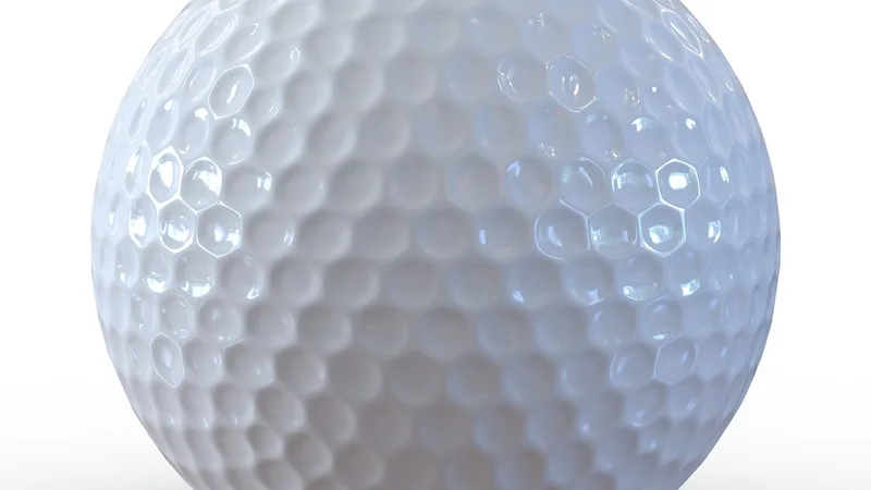 Golf Ball Generic 3D model preview