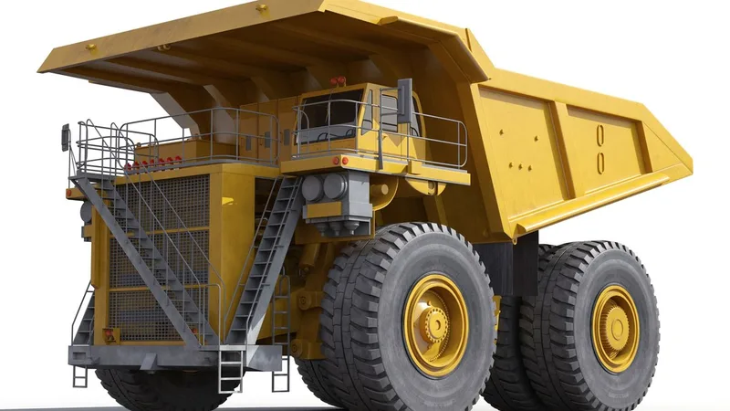 Heavy Duty Dump Truck Generic Yellow 3D model preview