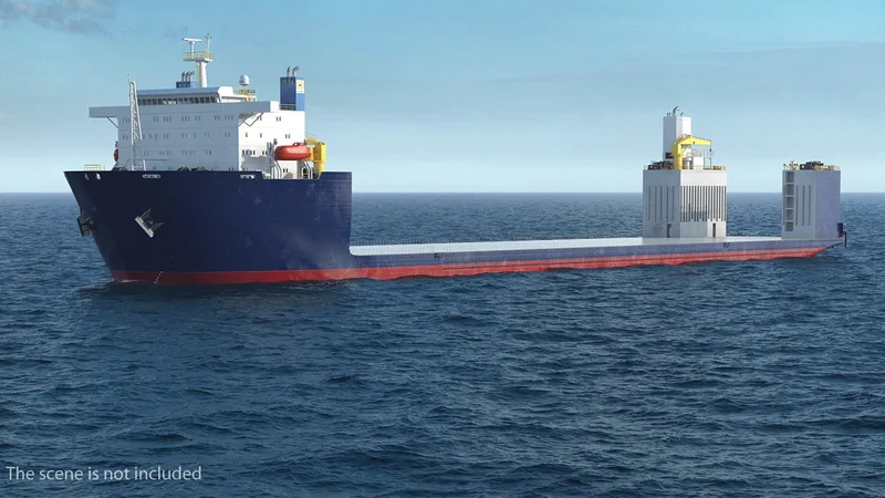 Heavy Lift Vessel Rigged 3D Model 3D model preview