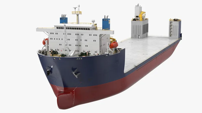 Heavy Load Ship 3D model preview