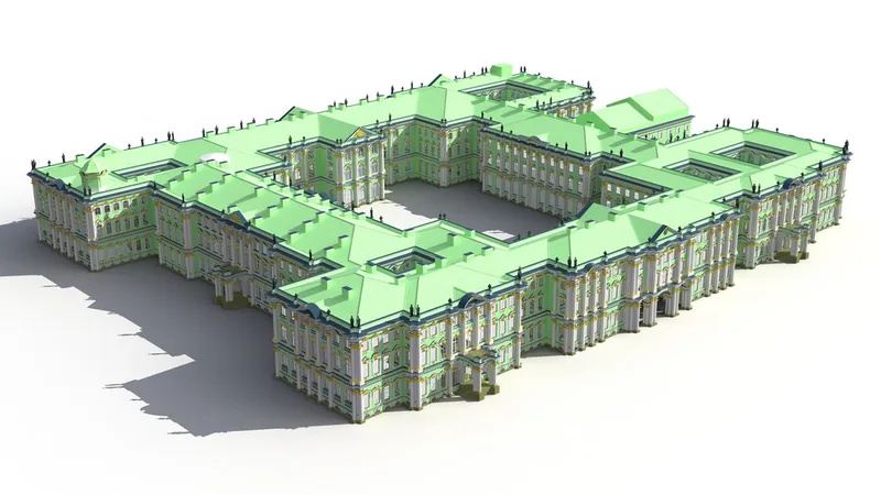 Hermitage Museum Building 3D model preview