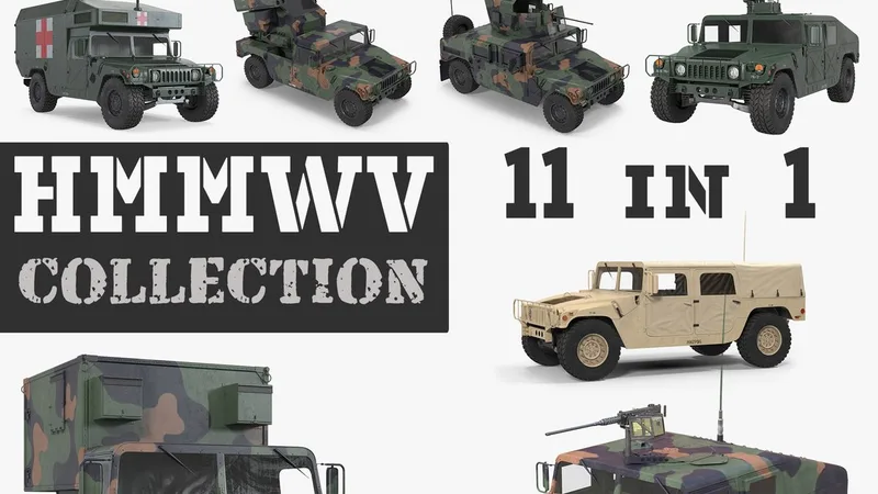 HMMWV 3D Models Collection 3D model preview