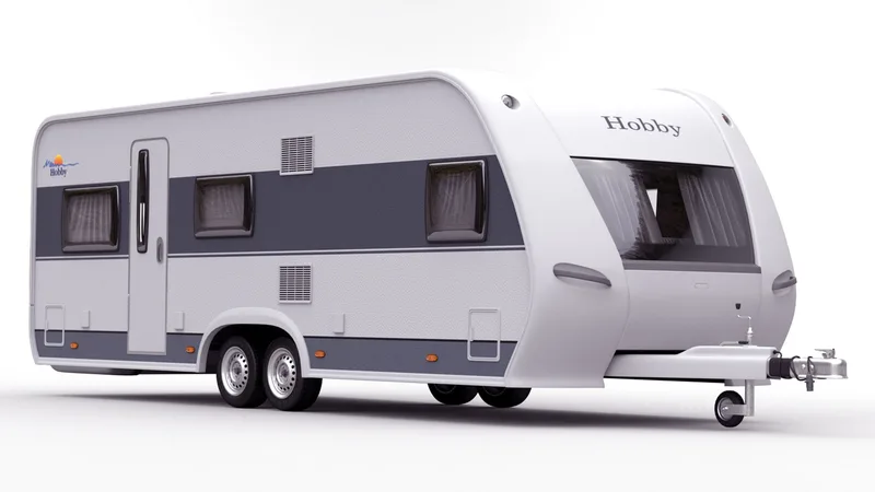 Hobby Caravan Prestige 3D model preview
