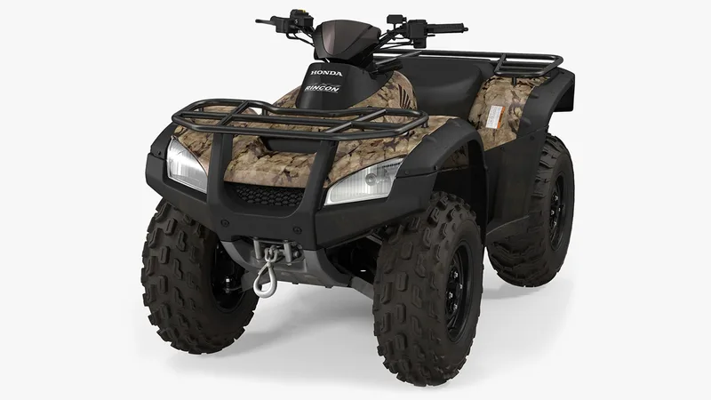 Honda Quad Bike 3D model preview
