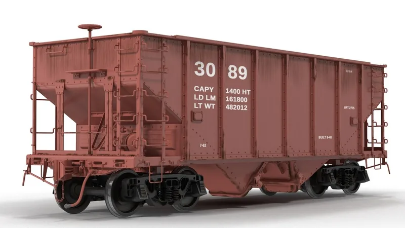 Hopper Car Generic 3D model preview