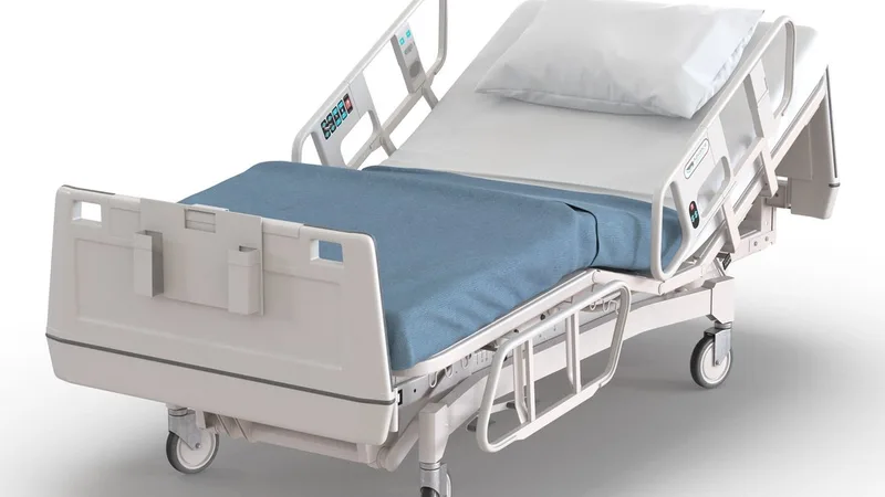 Hospital Bed 2 3D model preview