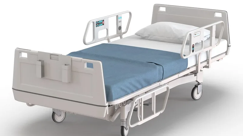 Hospital Bed 3D model preview